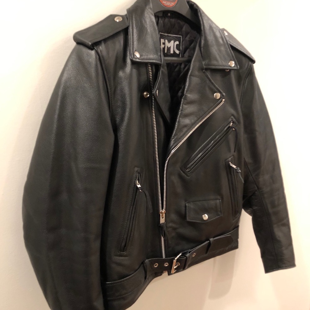 FMC Biker Leather Coat (Medium)